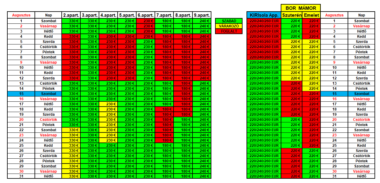 Augusztus Március 15