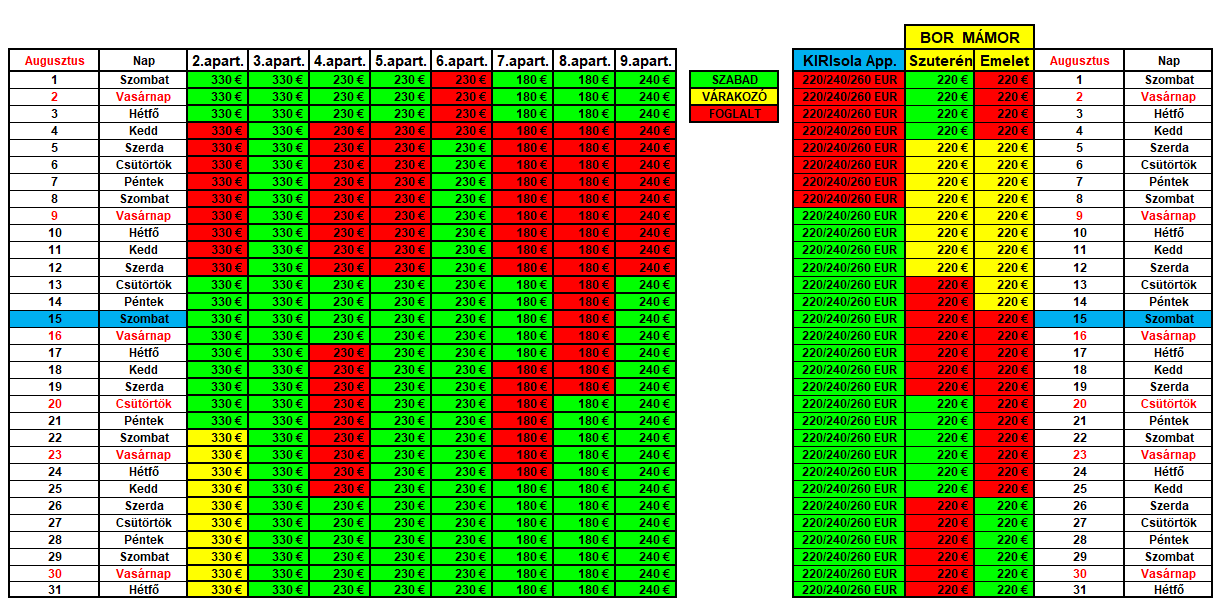 Augusztus Március 20